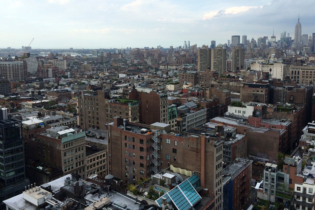 09-01 Manhattan Stretches Out Northeast To The Empire State Building From Rooftop NoMo SoHo New York City